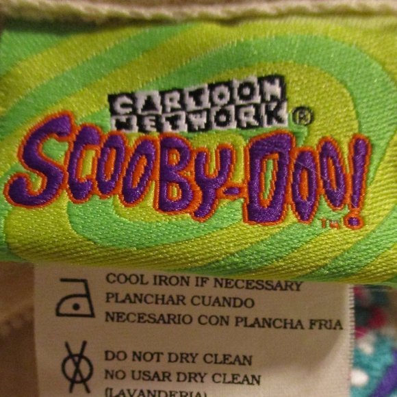 Scooby Doo Vintage 1999 Cartoon Network Woman Medium Cream Blue Pink Pullover - Picture 8 of 10